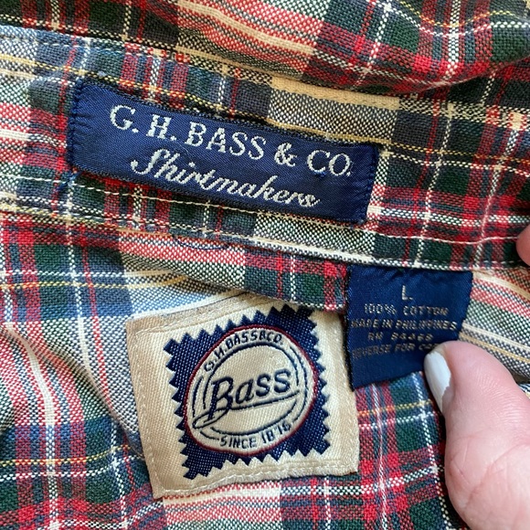 Vintage 90s Flannel Collared Button Down Shirt - Picture 3 of 3